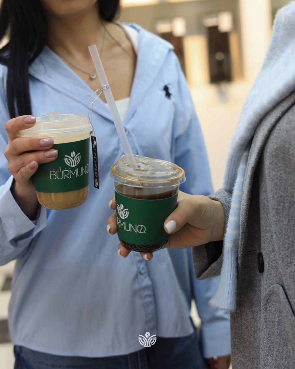 Two Coffee Burmunq drinks shared in the morning